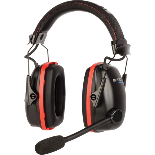 Wireless Hearing Protector Earmuffs with Bluetooth&reg; Audio, Headband Style, 25 dB The Estey Group