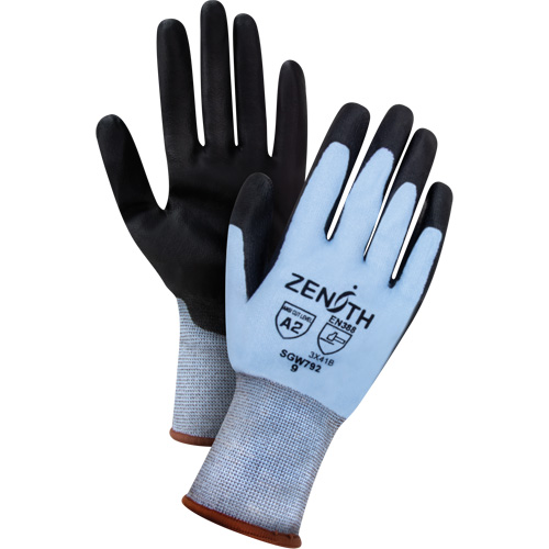 Gants r&eacute;sistants &agrave; la coupe &agrave; dext&eacute;rit&eacute; ultime, Taille Petit, Calibre 18, Rev&ecirc;tement Polyur&eacute;thane, Enveloppe en PEHP, ASTM ANSI niveau A2/EN 388 niveau B The Estey Group