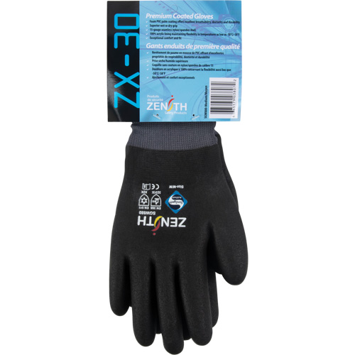 Gants enduits ZX-30° de premi&egrave;re qualit&eacute;, Grand, R&ecirc;vetement Mousse de PVC, Calibre 15, Enveloppe en Nylon The Estey Group