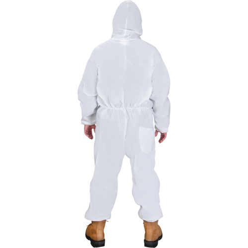 Hooded Coveralls, 4X-Large, White, SMS The Estey Group