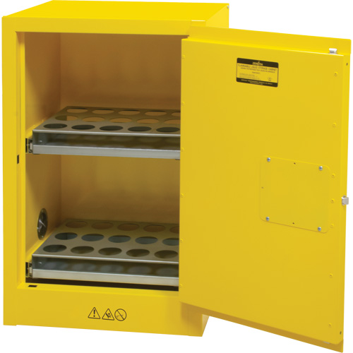 Armoire de rangement pour a&eacute;rosols inflammables, 12 gal., 1 Porte(s), 23" La x 35" h x 18" p The Estey Group