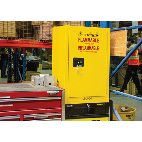 Armoire de rangement pour a&eacute;rosols inflammables, 12 gal., 1 Porte(s), 23" La x 35" h x 18" p The Estey Group