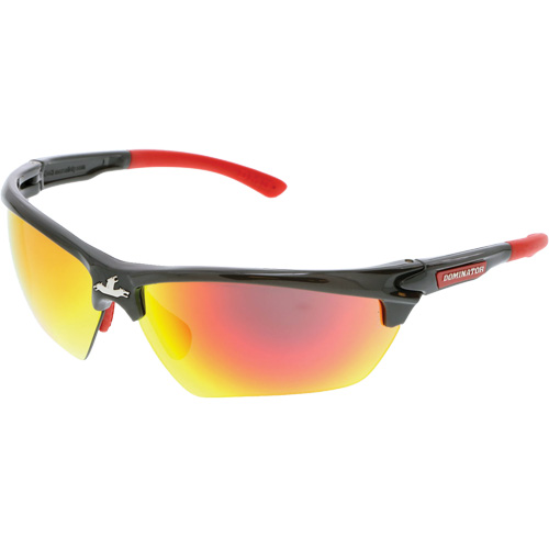 Dominator DM3 Series Safety Glasses, Orange Mirror Lens, Anti-Fog/Anti-Scratch, ANSI Z87+ The Estey Group