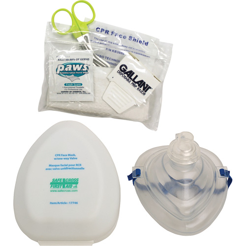 CPR Pocket Face Mask & Accessories Kit, Reusable Mask, Class 2 The Estey Group