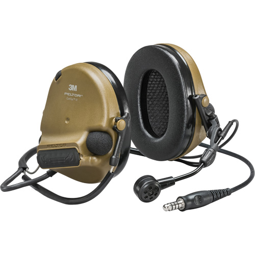 Casque VI NIB avec fils de sortie unique Peltor ComTac, Style Cordon cervical, 22 dB The Estey Group