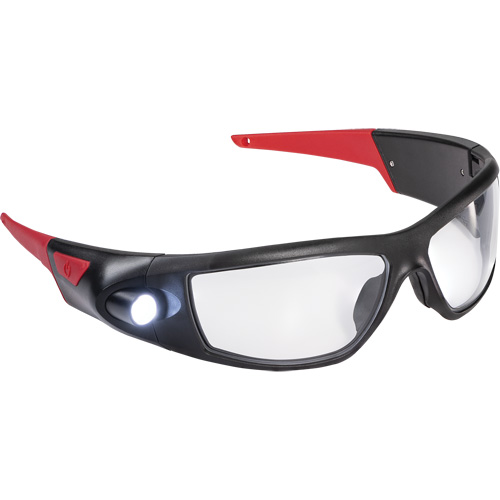 SPG400 Rechargeable Inspection Beam Safety Glasses, Clear Lens, ANSI Z87+ The Estey Group