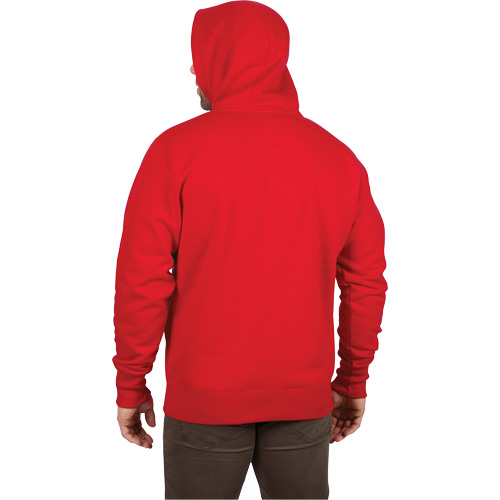 Chandail &agrave; capuchon lourd, Hommes, Petit, Rouge The Estey Group