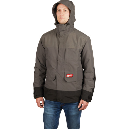 Blouson imperm&eacute;able Hydrobreak, Hommes, 3T-Grand, Gris The Estey Group