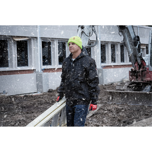 High-Visbility Cuffed Beanie, One Size, Green The Estey Group