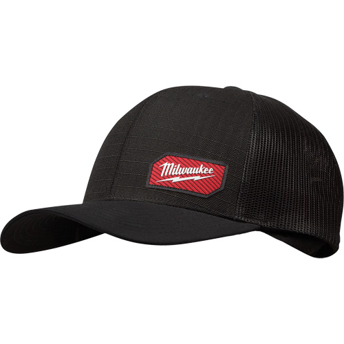 GridIron Snapback Trucker Hat, Black, Cotton/Nylon/Polyester The Estey Group