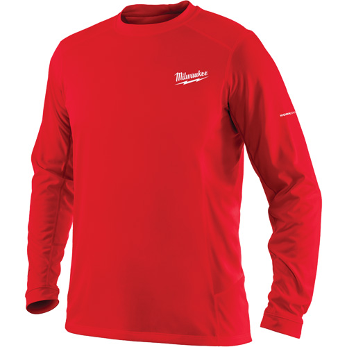 T-shirt &agrave; manches longues Workskin, Hommes, Petit, Rouge The Estey Group