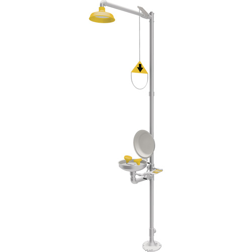Douche durgence et douche oculaire combin&eacute;es, Socle The Estey Group