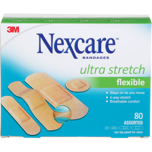 Pansements ultra-extensibles Nexcare, Assorti, Plastique, Non st&eacute;rile The Estey Group