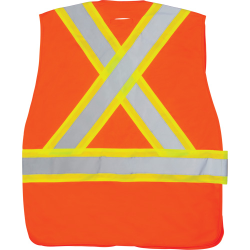CSA-Compliant High-Visibility Surveyor Vest, High Visibility Orange, Large, Polyester The Estey Group