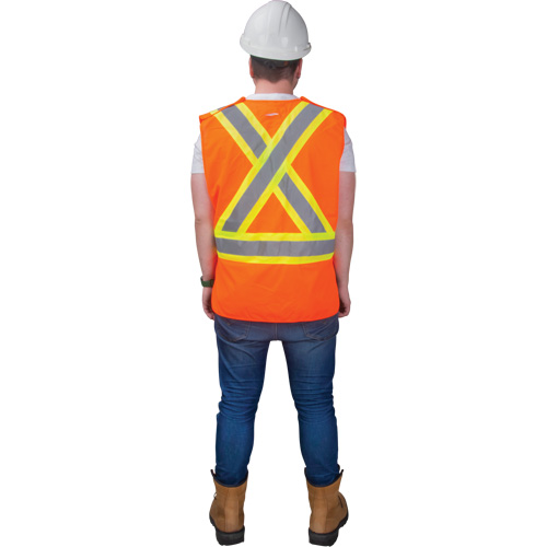 CSA-Compliant High-Visibility Surveyor Vest, High Visibility Orange, Large, Polyester The Estey Group
