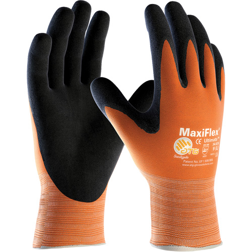Gants en tricot sans couture ATG MaxiFlex Active, T-petit, R&ecirc;vetement Nitrile, Calibre 15, Enveloppe en Lycra/&eacute;lasthanne The Estey Group