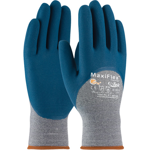 Gants en tricot sans couture ATG MaxiFlex Comfort, Grand, R&ecirc;vetement Nitrile, Calibre 15, Enveloppe en Nylon The Estey Group