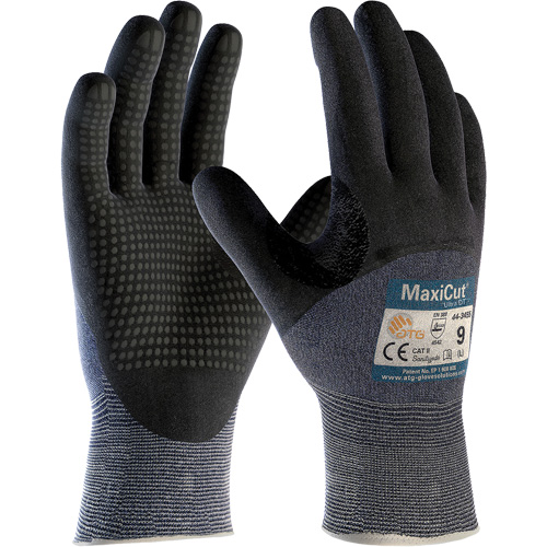 Gants ATG MaxiCut Ultra DT, Taille Grand, Calibre 15, Rev&ecirc;tement Nitrile, Enveloppe en Fil technique, ASTM ANSI niveau A3/EN 388 niveau 5/EN 388 niveau C The Estey Group