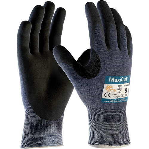 Gants r&eacute;sistants aux coupures compatibles avec les &eacute;crans tactiles ATG MaxiCut Ultra, Taille T-petit, Calibre 15, Rev&ecirc;tement Nitrile, Enveloppe en Fil technique, ASTM ANSI niveau A3/EN 388 niveau 5/EN 388 niveau C The Estey Group