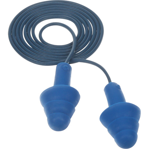 E-A-R Ultrafit Premolded Earplugs, Corded, One-Size, Bulk - Polybag, NRR 25 dB NRR dB The Estey Group