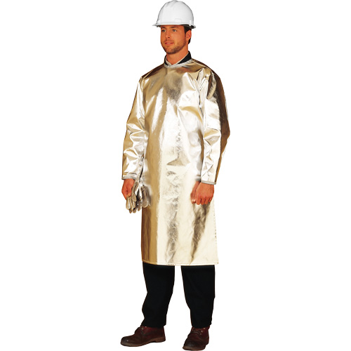 ALM 300 Long Heat Protective Apron/Smock, 48" L, Aluminized Fibreglass The Estey Group