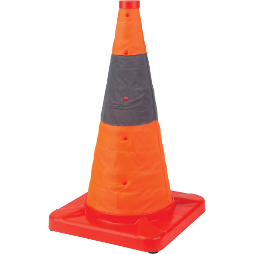 C&ocirc;ne de signalisation repliable, 18" h, Orange The Estey Group