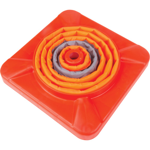 C&ocirc;ne de signalisation repliable, 18" h, Orange The Estey Group