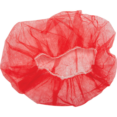 Bouffant Caps, Polypropylene, 21", Red The Estey Group