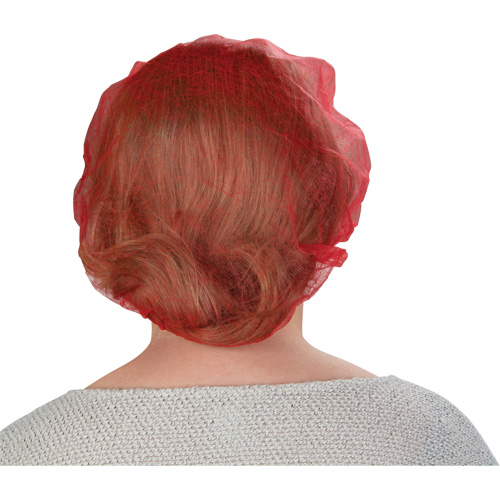 Bouffant Caps, Polypropylene, 21", Red The Estey Group