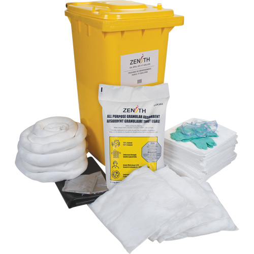 Trousse de lutte contre les d&eacute;versements de premi&egrave;re qualit&eacute;, Huile seulement, Bac, Absorbance de 63 gal. US The Estey Group
