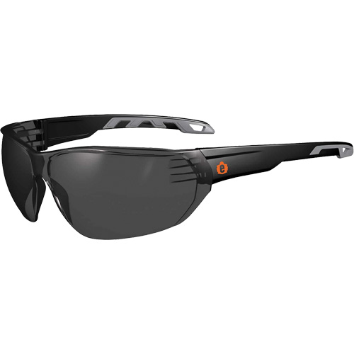 Lunettes de s&eacute;curit&eacute; sans monture Skullerz VALI, Lentille Fum&eacute;e, Antibu&eacute;e/Anti-&eacute;gratignures, ANSI Z87+/R&eacute;pond ou surpasse la norme CSA Z94.3 The Estey Group