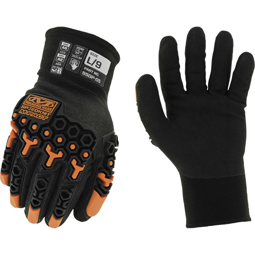 Speedknit M-Pact&reg; Thermal Gloves, 7, Nitrile Palm, Knit Wrist Cuff The Estey Group