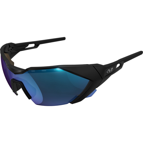 Type-E Safety Glasses, Blue Lens, Anti-Fog/Anti-Scratch, ANSI Z87+ The Estey Group