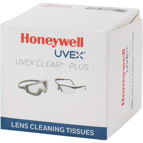 Serviette pour lentilles Uvex Clear Plus, 4,125" x 3,96" The Estey Group