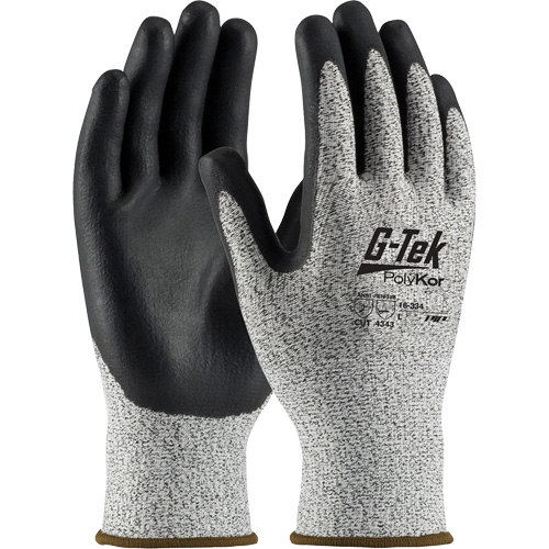 Gants r&eacute;sistants &agrave; la coupe G-Tek, Taille T-petit, Calibre 13, Rev&ecirc;tement Nitrile, Enveloppe en PolyKor, ASTM ANSI niveau A2/EN 388 niveau 3/EN 388 niveau B The Estey Group