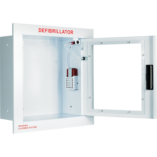 Grande armoire enti&egrave;rement encastr&eacute;e avec alarme, Zoll AED Plus/Zoll AED 3/Cardio-Science/Physio-Control Pour, Non m&eacute;dical The Estey Group