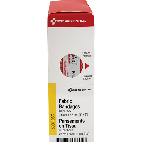 SmartCompliance&reg; Refill Adhesive Bandages, Rectangular/Square, 3", Fabric, Non-Sterile The Estey Group