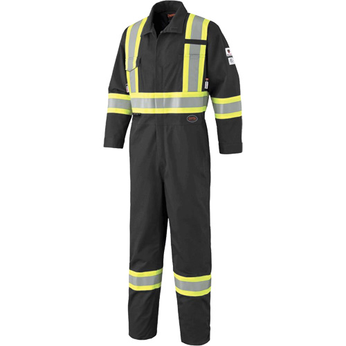 7702BKT FR-Tech&reg; Arc-Rated Coverall, Size 40 (Tall), Black, 10 cal/cm² The Estey Group