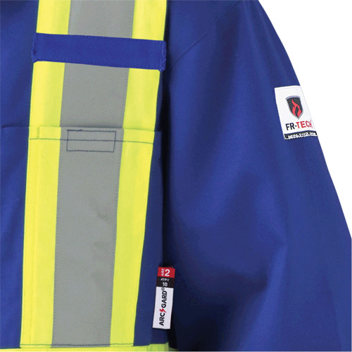 7706T FR-Tech&reg; Flame-Resistant Coverall with Leg Zippers, Size 40 (Tall), Royal Blue, 9.7 cal/cm² The Estey Group
