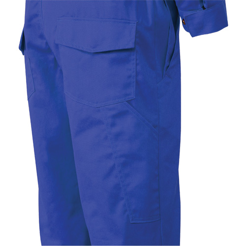 7706T FR-Tech&reg; Flame-Resistant Coverall with Leg Zippers, Size 40 (Tall), Royal Blue, 9.7 cal/cm² The Estey Group