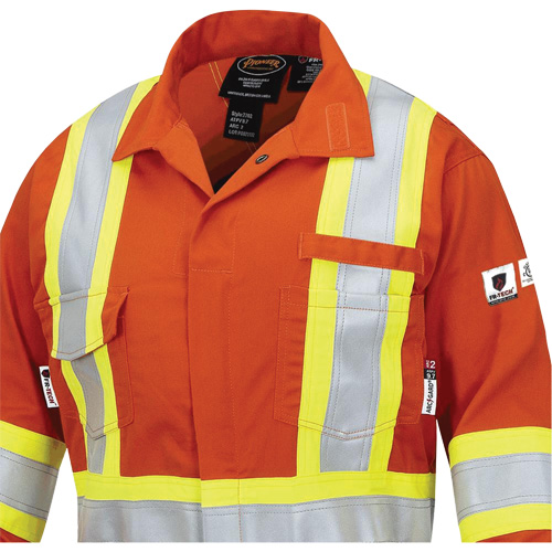 7702W FR-Tech&reg; Women's FR/Arc-Rated Coveralls, Size X-Small, High Visibility Orange, 10 cal/cm² The Estey Group
