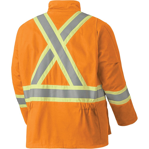 5533 Flame-Resistant Safety Parka, Small, High Visibility Orange, 58 cal/cm² The Estey Group
