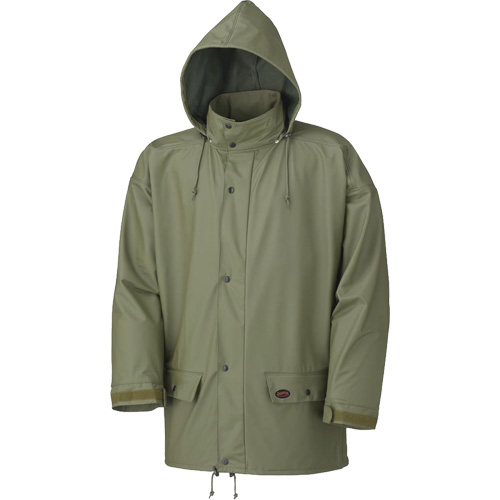 D7000 Stretch Rain Jacket, Polyurethane, X-Small, Green The Estey Group