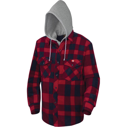 415RB Chemise &agrave; capuche matelass&eacute;e, Hommes, Petit, Multicolore The Estey Group