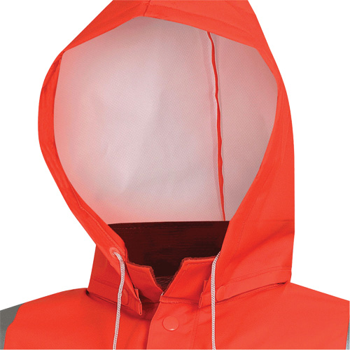 576J High-Visibility FR Rain Jacket, Small, High Visibility Orange The Estey Group