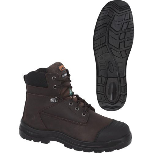 1026 Brown 6" Work Boots, Leather, Steel Toe, Size 10 The Estey Group