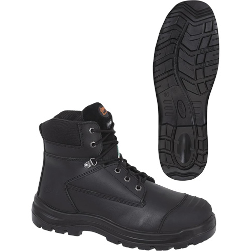 1025 Black 6" Work Boots, Leather, Steel Toe, Size 10 The Estey Group