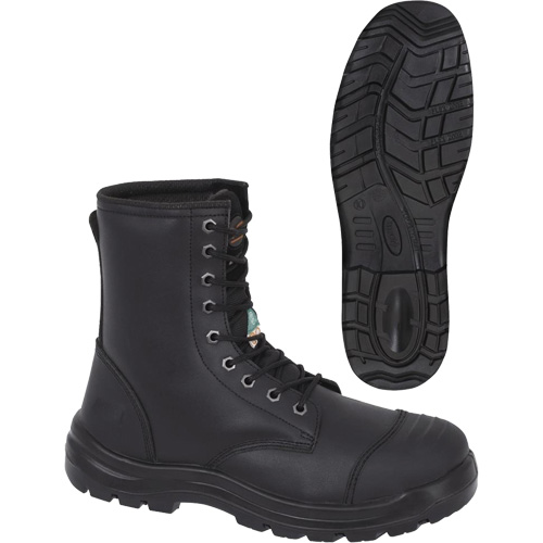 1027 Black 8" Work Boots, Leather, Steel Toe, Size 10 The Estey Group