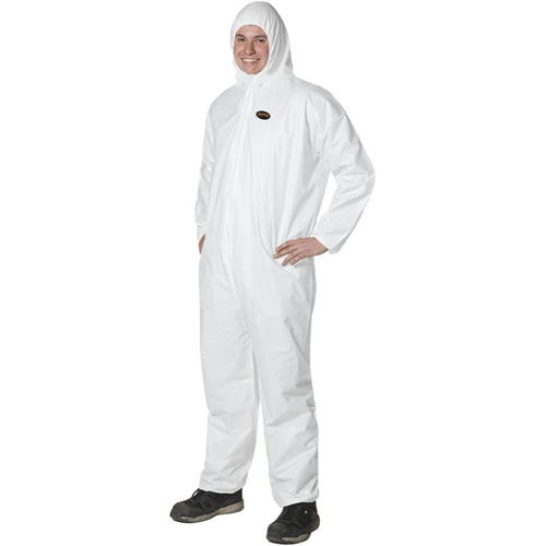2055 Disposable Coveralls, Small, White, Microporous The Estey Group