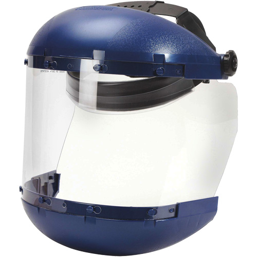 380 Premium Series Dual Crown Uncoated Faceshield, Acetate, Ratchet Suspension The Estey Group